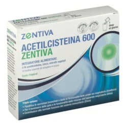 ACETILCISTEINA 600 ZENTIVA 10 BUSTINE BIPARTITE GUSTO TROPICAL