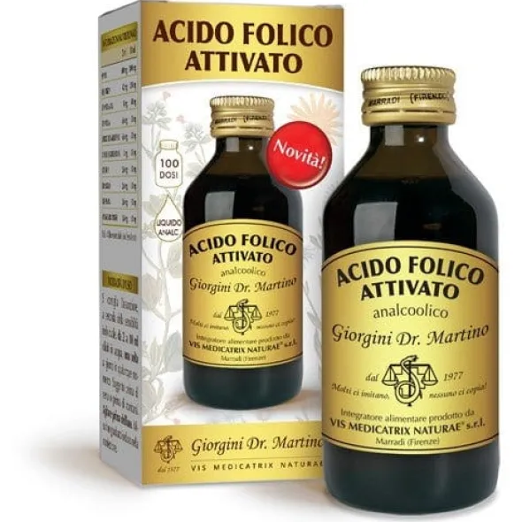 ACIDO FOLICO ATTIVATO LIQUIDO ANALCOLICO 100 ML