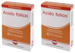 ACIDO FOLICO 400MCG 60 COMPRESSE Pack da 2