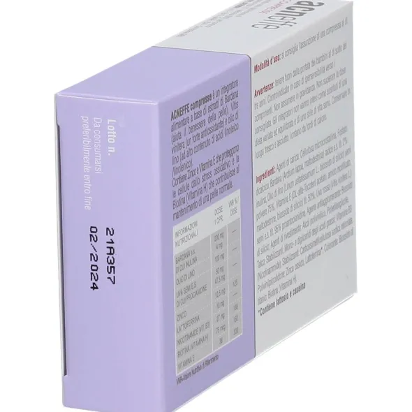 Acneffe integratore per pelle acneica, 30 compresse