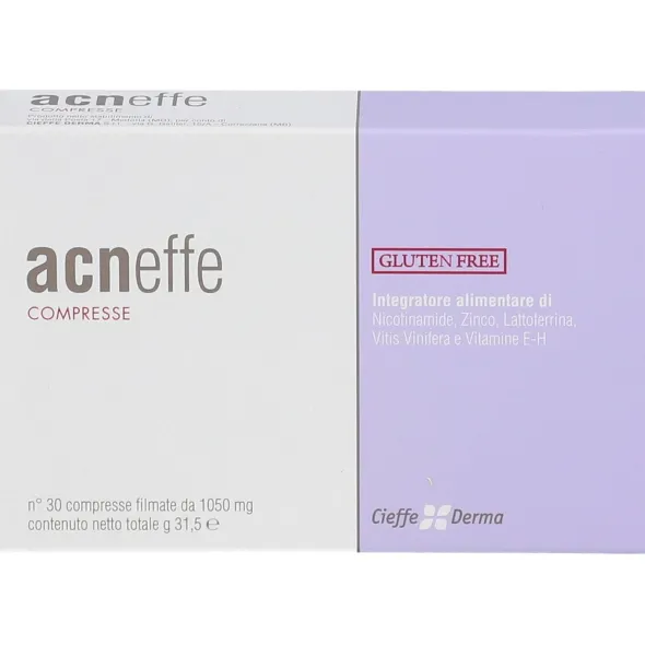 Acneffe integratore per pelle acneica, 30 compresse