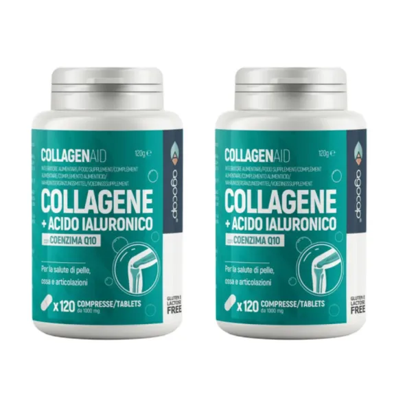 AGOCAP COLLAGENAID 120 COMPRESSE Pack X2
