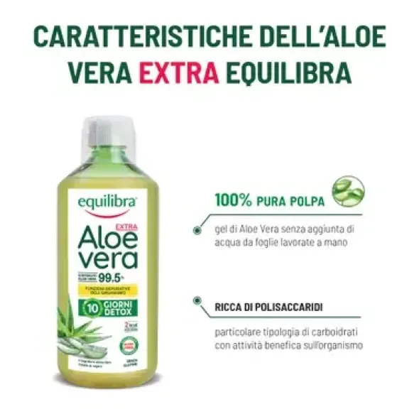 Aloe Vera Extra 99,5% 1 Litro Pack X2