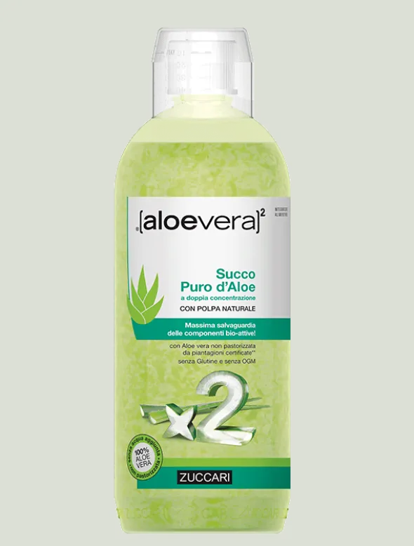 ALOEVERA2 SUCCO PURO D'ALOE A DOPPIA CONCENTRAZIONE