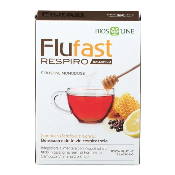 APIX PROPOLI FLUFAST RESPIRO BALSAMICO 9 BUSTE BIOSLINE
