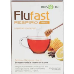 APIX PROPOLI FLUFAST RESPIRO ARANCIA 9 BUSTE BIOSLINE