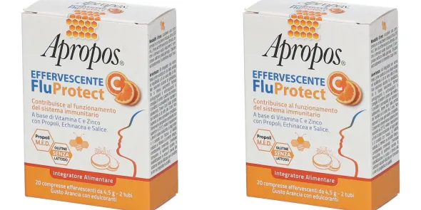 APROPOS FLUPROTECT EFFERVESCENTE C 20 COMPRESSE Pack da 2