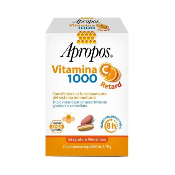 APROPOS VITAMINA C 1000 A RILASCIO PROLUNGATO 24 COMPRESSE DEGLUTIBILI