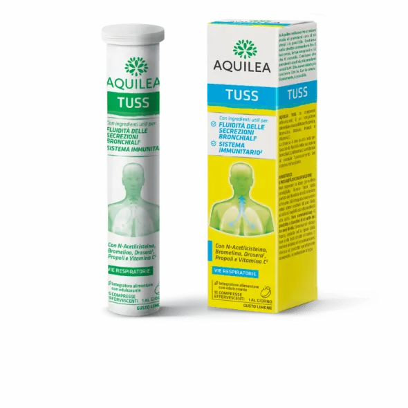 AQUILEA MUCUS 15 COMPRESSE EFFERVESCENTI 90 G CON EDULCORANTE