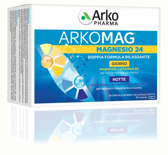ARKOMAG MAGNESIO 24 GIORNO&NOTTE 60 CAPSULE