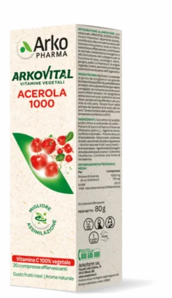 ARKOVITAL ACEROLA 1000 EFFERVESCENTE 20 COMPRESSE