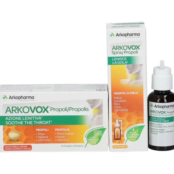ARKOVOX PROPOLI PACK 24 COMPRESSE + SPRAY 30 ML
