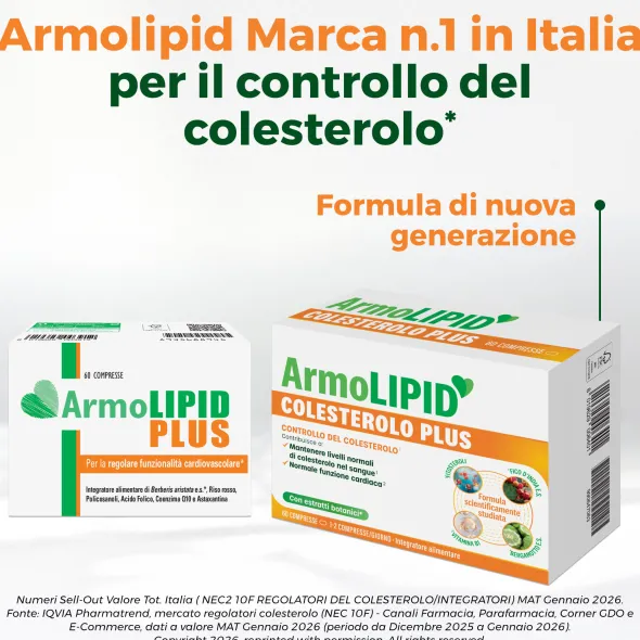ARMOLIPID COLESTEROLO PLUS 60 COMPRESSE