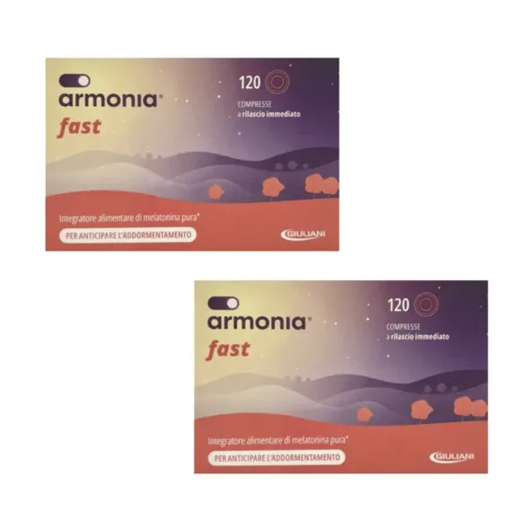 ARMONIA FAST 1 MG MELATONINA 120 COMPRESSE Pack X2