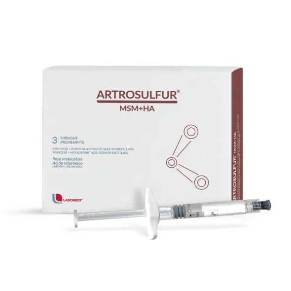 ARTROSULFUR MSM+HA SIRINGHE PRERIEMPITE INTRA-ARTICOLARI ACIDO IALURONICO 2 ML