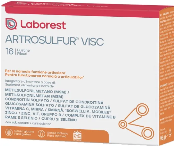 ARTROSULFUR VISC 16 BUSTINE DA 6 G