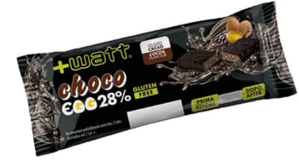 Barretta proteica +Watt Choco Egg 28% cacao, 40g