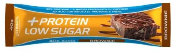 Barretta proteica +Watt Low Sugar gusto brownie, 40g