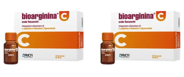 BIOARGININA C ORALE 20 FLACONCINI DA 20 ML Pack da 2