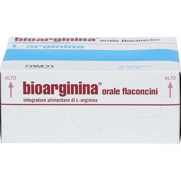 BIOARGININA ORALE 20 FLACONCINI DA 20 ML SENZA GLUTINE SENZA LATTOSIO