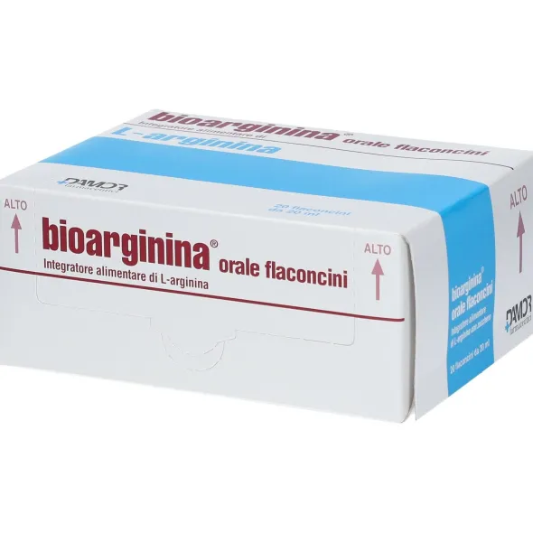 BIOARGININA ORALE 20 FLACONCINI DA 20 ML SENZA GLUTINE SENZA LATTOSIO