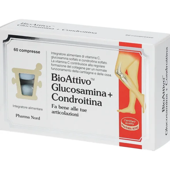 BIOATTIVO GLUCOSAMINA + CONDROITINA 60 COMPRESSE