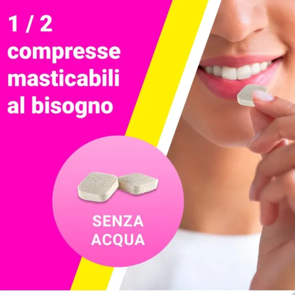 BIOCHETASI ACIDITA' 20 COMPRESSE MASTICABILI AROMA LIMONE SENZA GLUTINE SENZA LATTOSIO