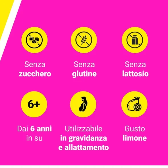 BIOCHETASI ACIDITA' 20 COMPRESSE MASTICABILI AROMA LIMONE SENZA GLUTINE SENZA LATTOSIO