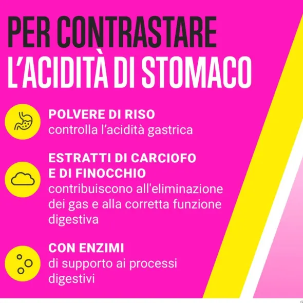 BIOCHETASI ACIDITA' 20 COMPRESSE MASTICABILI AROMA LIMONE SENZA GLUTINE SENZA LATTOSIO