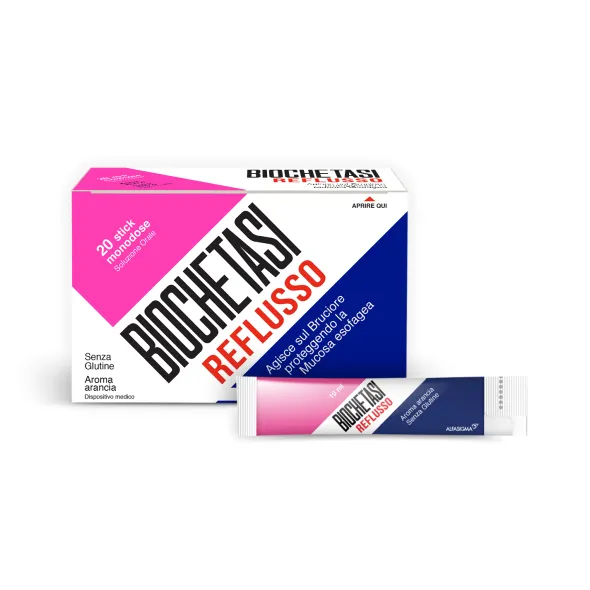 BIOCHETASI REFLUSSO 20 STICK AROMA ARANCIA