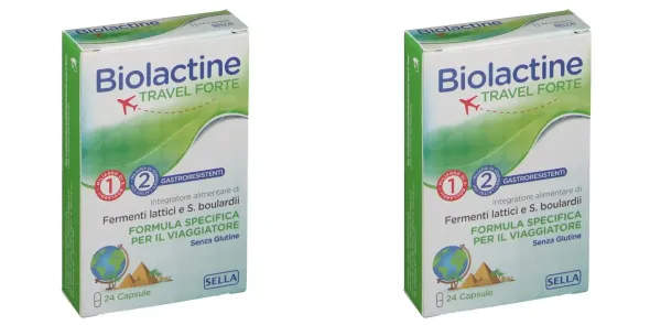 BIOLACTINE TRAVEL FORTE 24 CAPSULE Pack da 2