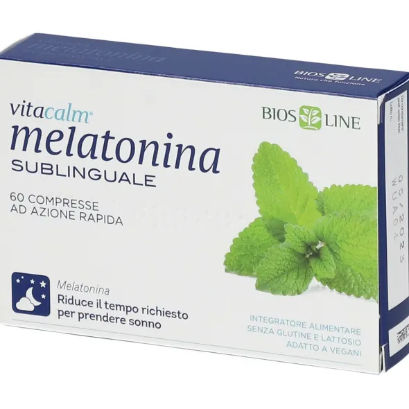 BIOS LINE VITACALM MELATONINA SUBLINGUALE 60 COMPRESSE 1 MG