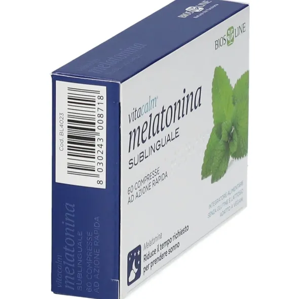 BIOS LINE VITACALM MELATONINA SUBLINGUALE 60 COMPRESSE 1 MG