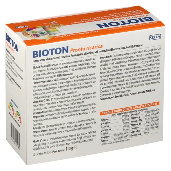 BIOTON PRONTA RICARICA 20 BUSTINE