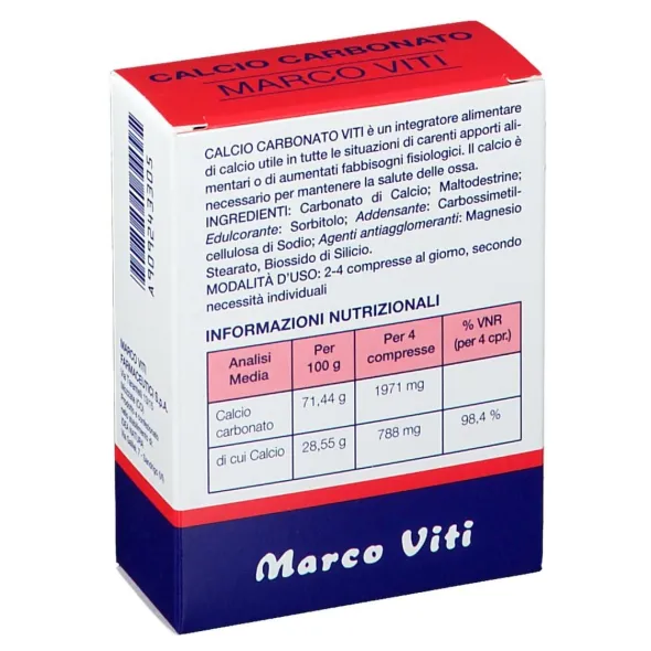 CALCIO CARBONATO VITI 60 COMPRESSE