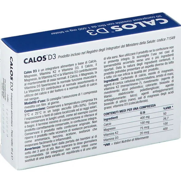 CALOS D3 30 COMPRESSE