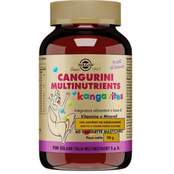 CANGURINI MULTINUTRIENTS FRUTTI BOSCO 60 TAVOLETTE MASTICABILI