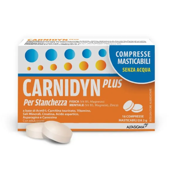 CARNIDYN PLUS 18 COMPRESSE MASTICABILI