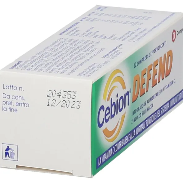 CEBION DEFEND 12 COMPRESSE EFFERVESCENTI