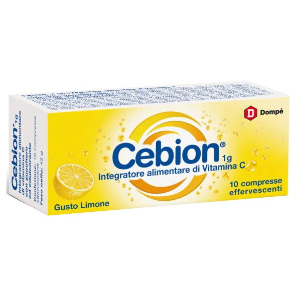 CEBION EFFERVESCENTE VITAMINA C LIMONE 10 COMPRESSE