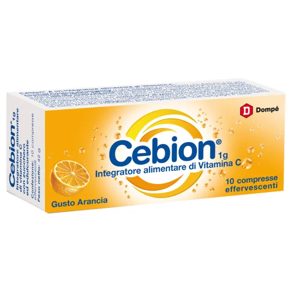 CEBION EFFERVESCENTI VITAMINA C ARANCIA 10 COMPRESSE