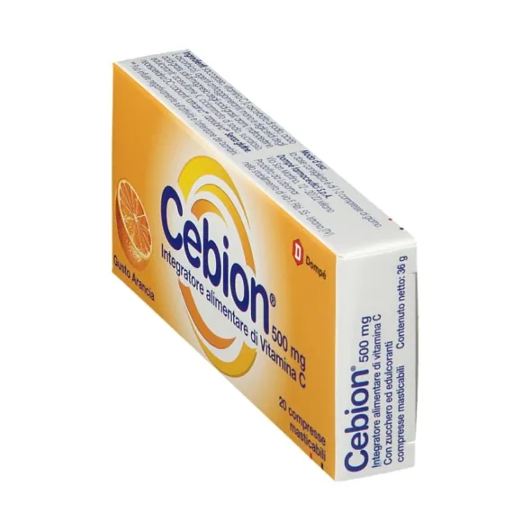 CEBION MASTICABILE ARANCIA VITAMINA C 500 MG 20 COMPRESSE