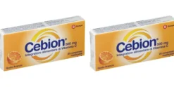 CEBION MASTICABILE ARANCIA VITAMINA C 500 MG 20 COMPRESSE Pack da 2