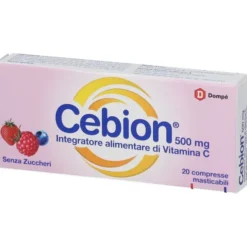 CEBION MASTICABILE SENZA ZUCCHERO VITAMINA C 500 MG 20 COMPRESSE