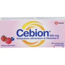 CEBION MASTICABILE SENZA ZUCCHERO VITAMINA C 500 MG 20 COMPRESSE