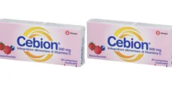 CEBION MASTICABILE SENZA ZUCCHERO VITAMINA C 500 MG 20 COMPRESSE Pack da 2