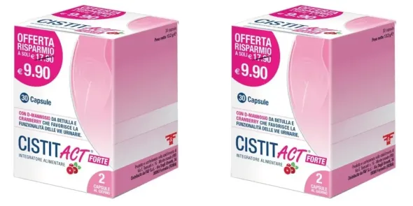 CISTIT ACT FORTE 30 CAPSULE Pack da 2