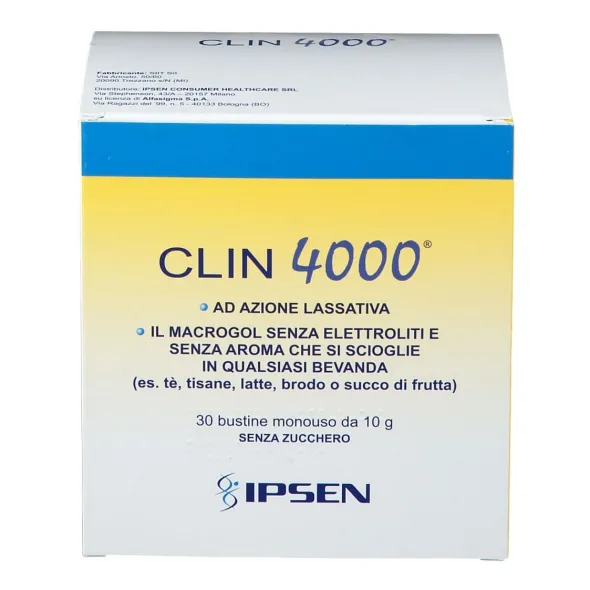 Clin 4000 integratore lassativo 30 bustine da 10g