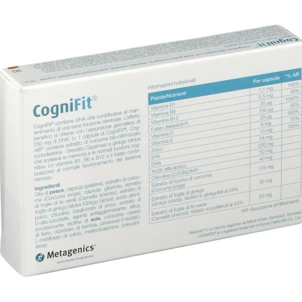 COGNIFIT 30 GELLULE SENZA GLUTINE SENZA LATTOSIO