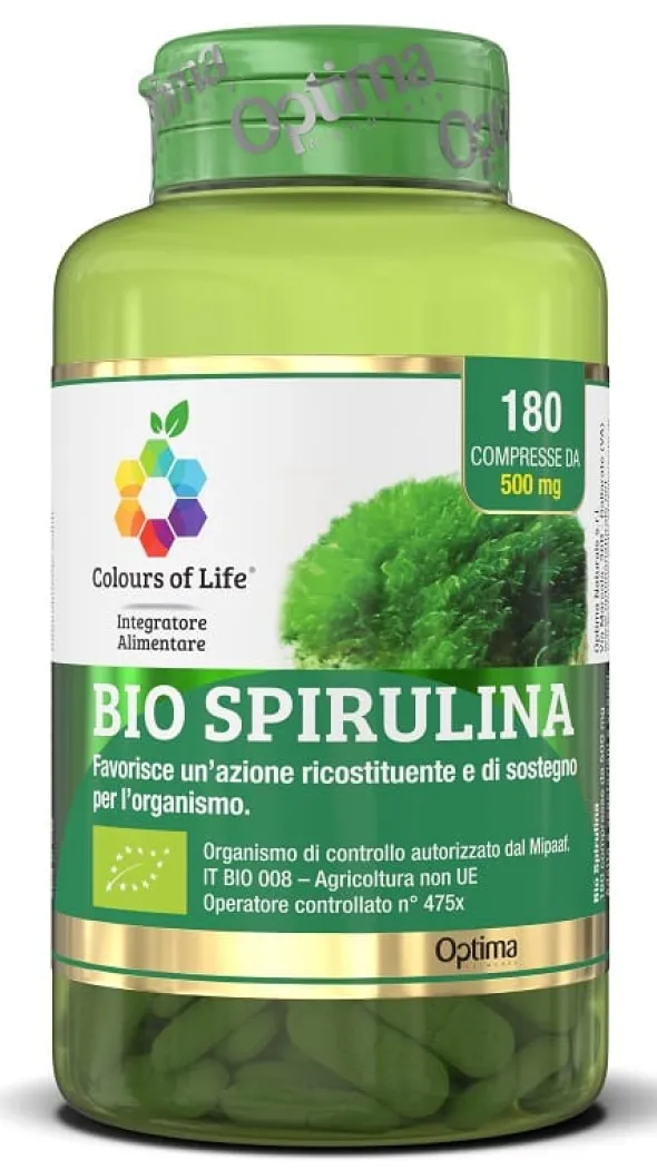 COLOURS OF LIFE BIO SPIRULINA 180 COMPRESSE
